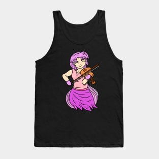 Cute violin girl Tank Top